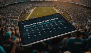 Jacksonville Jaguars Schedule 2026: Printable PDF
