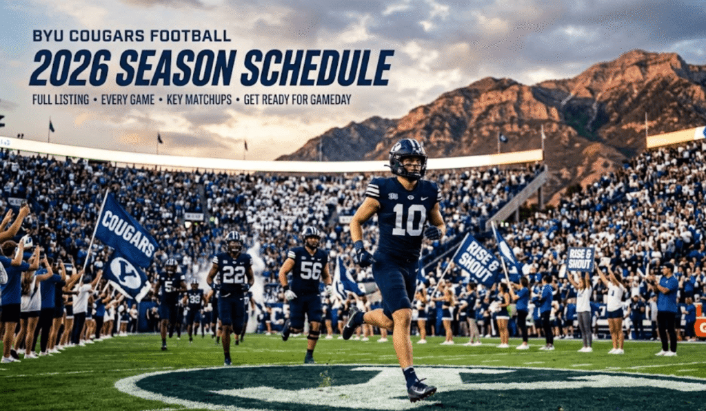 BYU Cougars Football Schedule 2026: Printable PDF