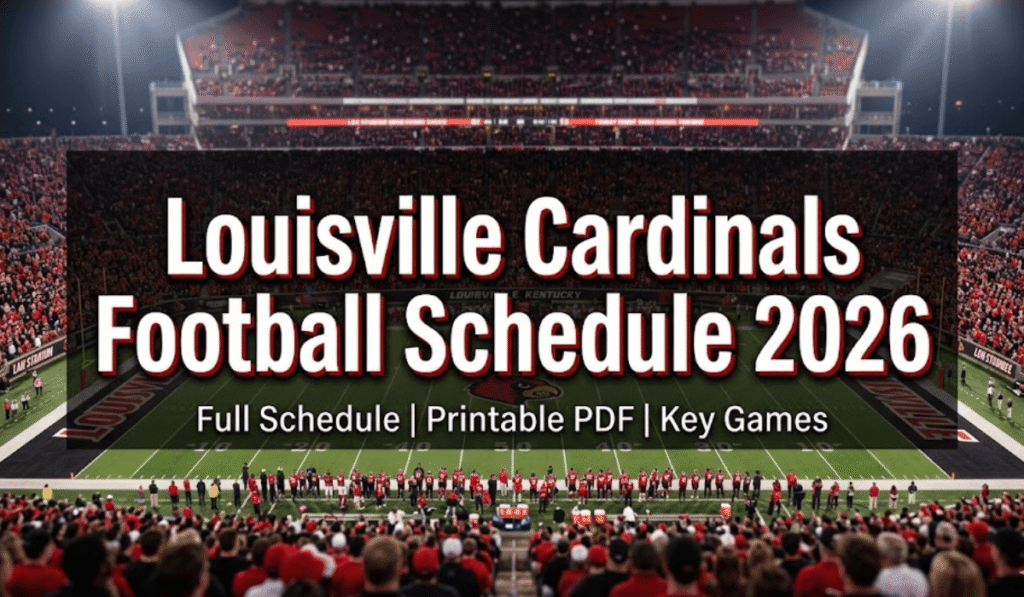 Louisville Cardinals Football Schedule 2026 - Printable PDF