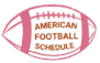 american football schedule