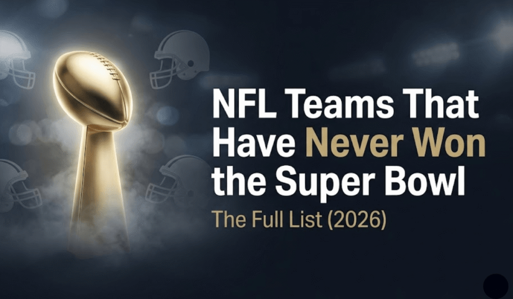 NFL Teams That Have Never Won the Super Bowl: The Full List (2026)