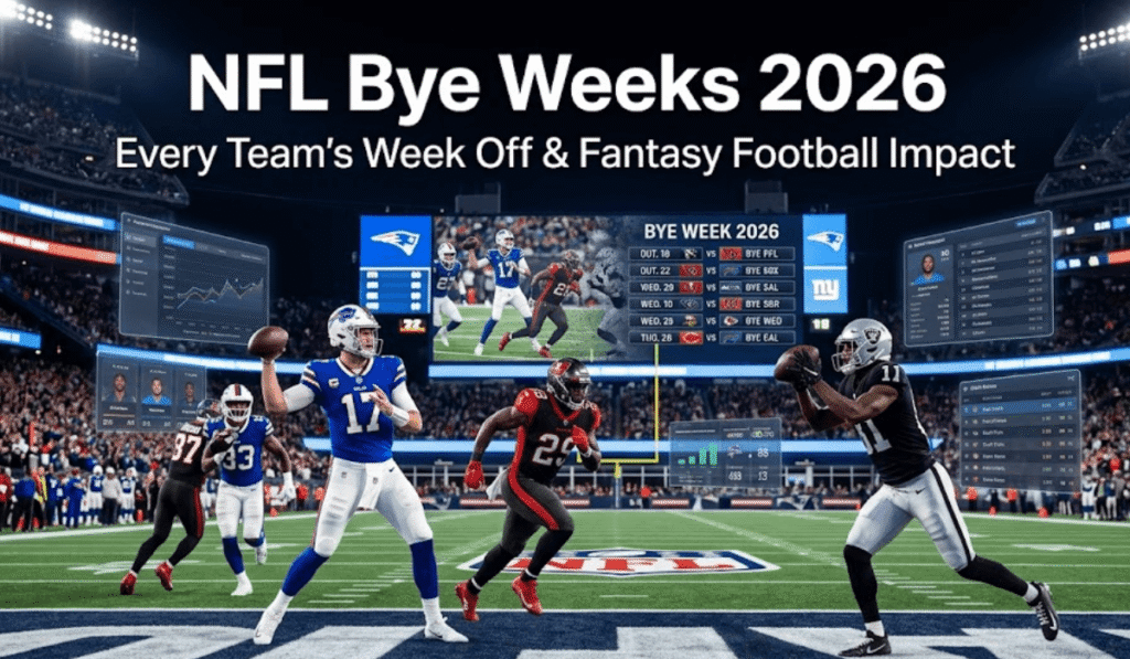 NFL Bye Weeks 2026: Every Team’s Week Off and Fantasy Football Impact